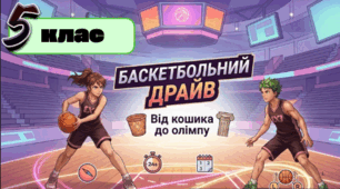 нтерактивна презентація для 5 класу (БЕЗПЛАТНО): «Баскетбол: від кошика до олімпу» (Варіативний модуль + відео)