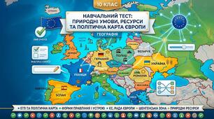 Природні умови, ресурси та політична карта Європи
