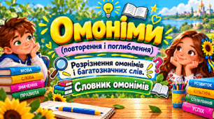 💛💙💛 Омоніми. Розрізнення омонімів і багатозначних слів. Словник омонімів 💛💙💛💙