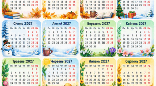 📚🌿 КАЛЕНДАР НА 2026–2027 НАВЧАЛЬНИЙ РІК