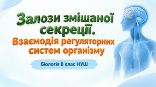 Презентація до теми: "Залози змішаної секреції. Взаємодія регуляторних систем організму". Біологія 8 клас НУШ