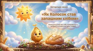 «Від маленького колоска до запашної хлібини: авторська казка для дітей дошкільного віку»