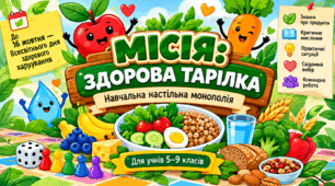 «Місія: здорова тарілка» — навчальна настільна монополія до Всесвітнього дня здорового харчування