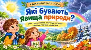 Інтерактивна навчальна презентація  «Які бувають явища природи?» 3 клас НУШ