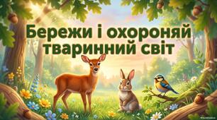 Тема:"Бережи і охороняй тваринний світ"
