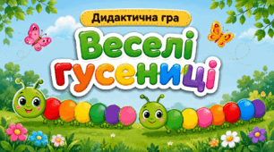 Дидактична гра «Веселі гусениці»