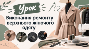 Виконання ремонту верхнього жiночоrо одягу 