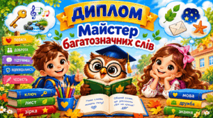 Диплом "Майстер багатозначних слів"