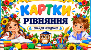 Дидактичні картки з теми «Рівняння» для учнів початкових класів