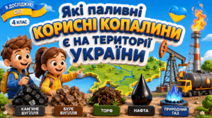 Презентація до уроку ЯДС, 4 клас, «Які паливні корисні копалини є на території України»