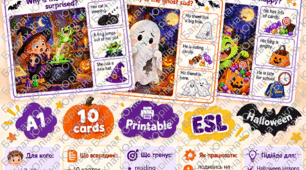 Halloween Look, Think & Choose | Speaking Cards
