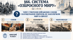 9 клас НУШ Презентація + робочий аркуш + робочий аркуш + опорний аркуш для ооп § 66  Система «озброєного миру»