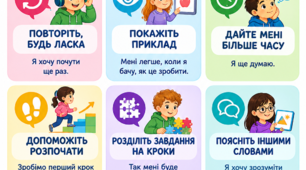 Плакат "Мені потрібна допомога"