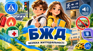 БЕЗПЕКА ДОРОЖНЬОГО РУХУ .Тест для учнів 5–6 класів