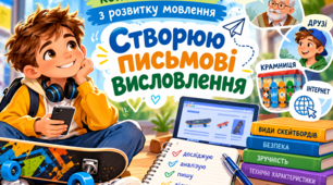 Урок розвитку зв'язного мовлення. Створюємо письмові висловлення
