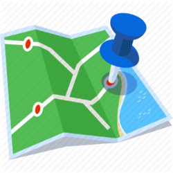 address, location, map, pin icon