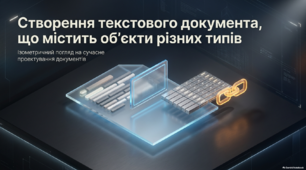 Створення текстового документа, що містить об’єкти різних типів