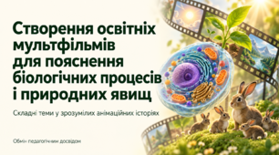 Створення освітніх мультфільмів для пояснення біологічних процесів і біологічних явищ