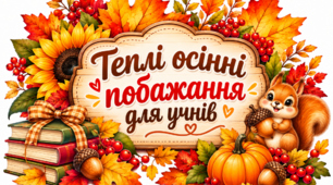 Теплі осінні побажання для учнів