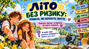 Літні канікули. Інтерактивна презентація "Літо без ризику: правила, які бережуть життя" для учнів 5-12 класів