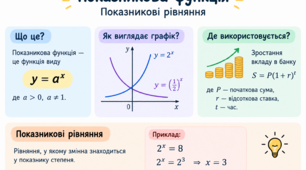 Показникова функція. Показникові рівняння. Завдання у форматі НМТ/ЗНО