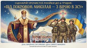 Сценарій урочистої лінійки (до 6 грудня):  «Під покровом Миколая - з вірою в ЗСУ»