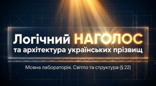 Логічний наголос.Наголошування поширених українських прізвищ. 5 клас