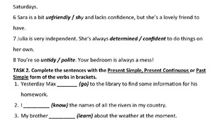 Test 1. All about me! In fashion. PREPARE 8.