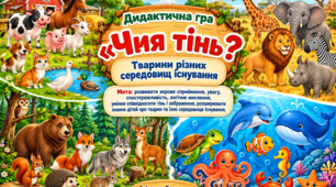 «Тіні тварин», «Чия тінь?»