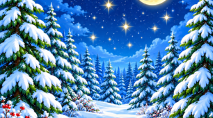 ❄️ ЗИМОВИЙ ЛІС ❄️ Декорація для оформлення сцени ✨ Різні розміри 🖨️ Файл PDF для друку