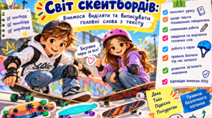 Урок розвитку мовлення. Навчаюся знаходити в тексті ключові слова.