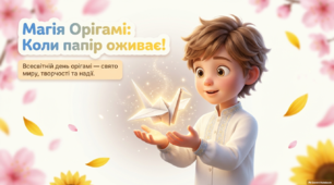 Презентація "Магія орігамі. Коли папір оживає" до Дня орігамі (11 листопада)