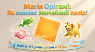Презентація "Магія орігамі. Як оживає звичайний папір" до Дня орігамі (11 листопада)