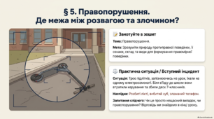 Презентація "Правопорушення" за підручником Ратушняк