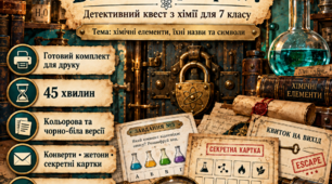 Квест для учнів 7 класу з хімії.