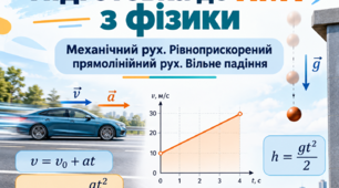 Підготовка до НМТ з фізики. Механічний рух. Рівноприскорений прямолінійний рух. Вільне падіння