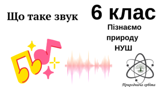 Презентація до уроку: що таке звук. 6 клас "пізнаємо природу" НУШ