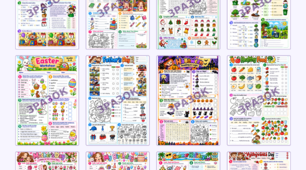 📚 MEGA WORKSHEET BUNDLE — 15 THEMES | 30 WORKSHEETS