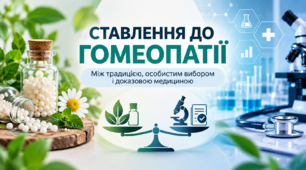 «Ставлення до гомеопатії: між традицією, особистим вибором і доказовою медициною»