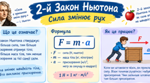II закон Ньютона, закон Всесвітнього тяжіння