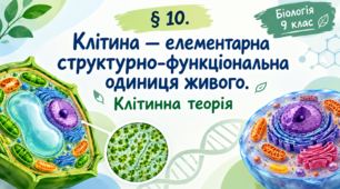 Клітина — елементарна структурно-функціональна одиниця живого. Клітинна теорія