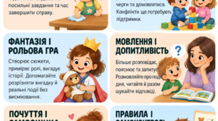 Вікові особливості дітей 4-5 років. пам'ятки для батьків