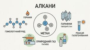 Кросворд до теми Алкани