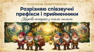 Розрізняю співзвучні префікси і прийменники. 4 клас
