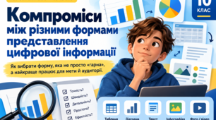 Компроміси між різними формами представлення цифрової інформації