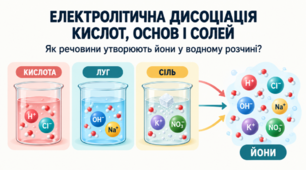 Електролітична дисоціаціякислот, основ, солей - презентація з хімії 9 клас НУШ