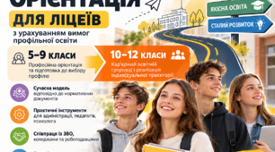 Система професійної орієнтації та кар’єрного освітнього консультування здобувачів освіти 5–9, 10–12 класів