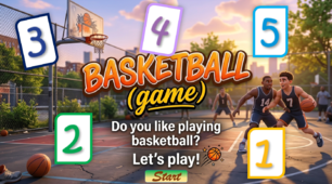 Рахунок від 1 до 5. Інтерактивна вправа "Basketball" (game)