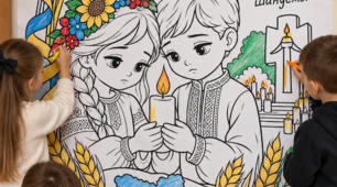 🕯️🖤 Тематична розмальовка до Дня пам’яті жертв Голодомору 1, 4, 9, 16, 25 аркушів