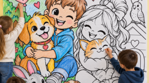 🐾🐶🐱 Велика розмальовка до Дня домашніх тварин 1, 4, 9, 16, 25 аркушів